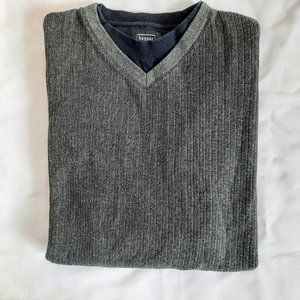 Haggar V-Neck Men's Pullover Sweater Sz Large